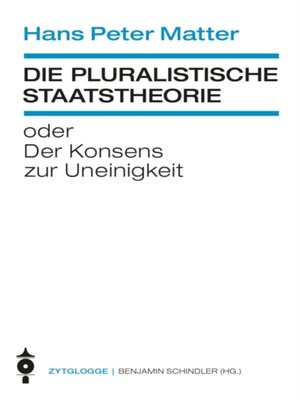 cover image of Die pluralistische Staatstheorie